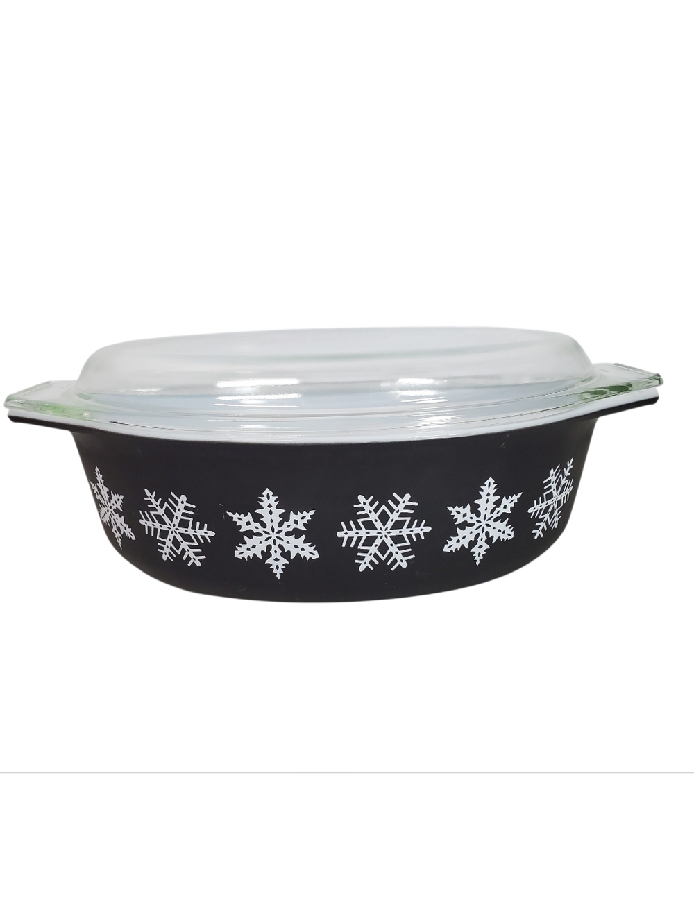PYREX Snowflake Casserole Vintage Dish Baking Kitchen Kitchsygoth Whimsygoth M